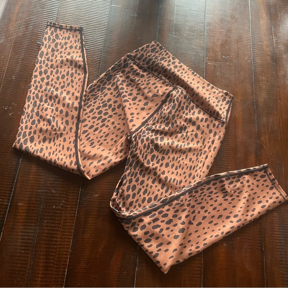 Good American Leopard Print High-Waisted Leggings
